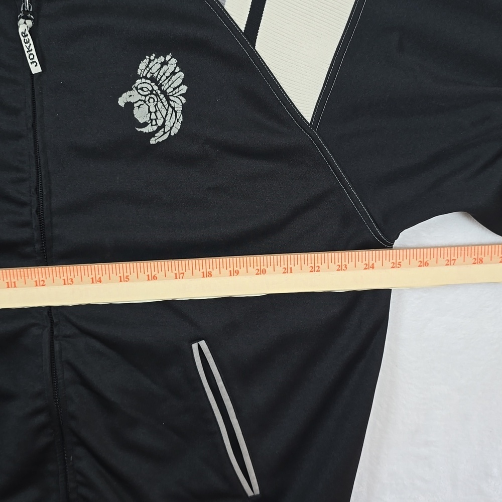 Vtg Joker Brand Classick Track Jacket XXL Black Streetwear Y2K Embroidered - Picture 10 of 13